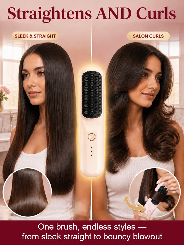 3 Seconds Smooth Ionic Cordless Hair Straightening Brush
