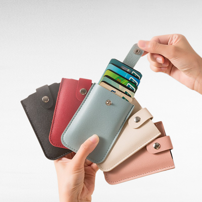 Ultradünnes Kartenetui mit mehreren Fächern, große Kapazität und Schutz vor Entmagnetisierung