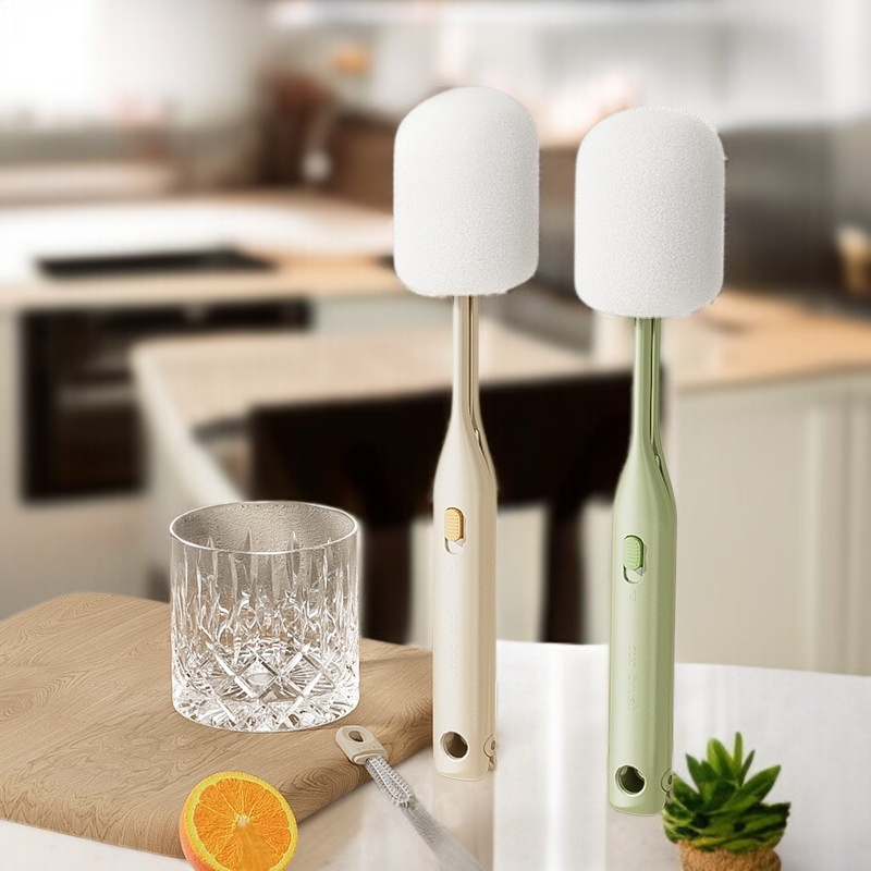 더블브러쉬 스펀지 텀블러 브러쉬 세트 전용 롱 손잡이 컵세척 브러쉬 사각 청소 브러쉬 젖병세척 전용공구