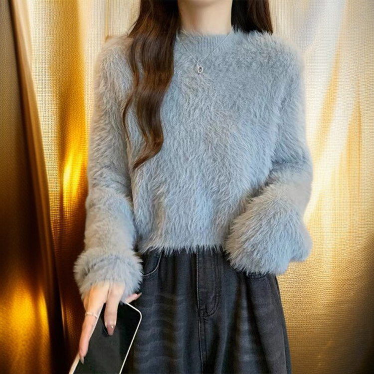 快適な着心地のレディース薄手ニットトップ