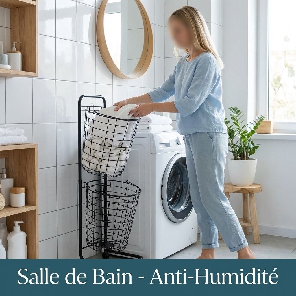 Panier à linge portable