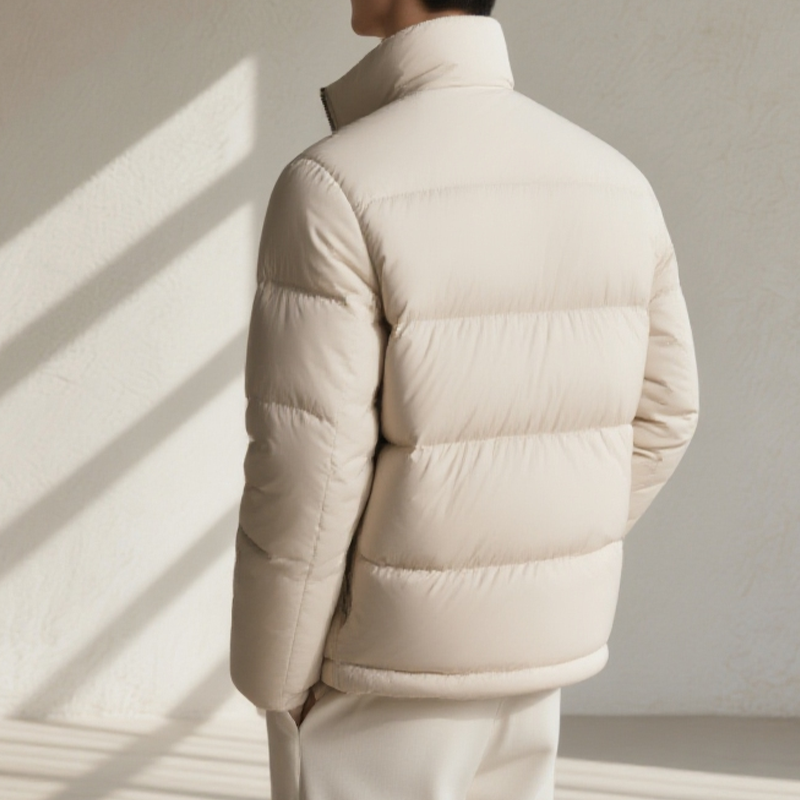따뜻한 남성 패딩 자켓 디테일
