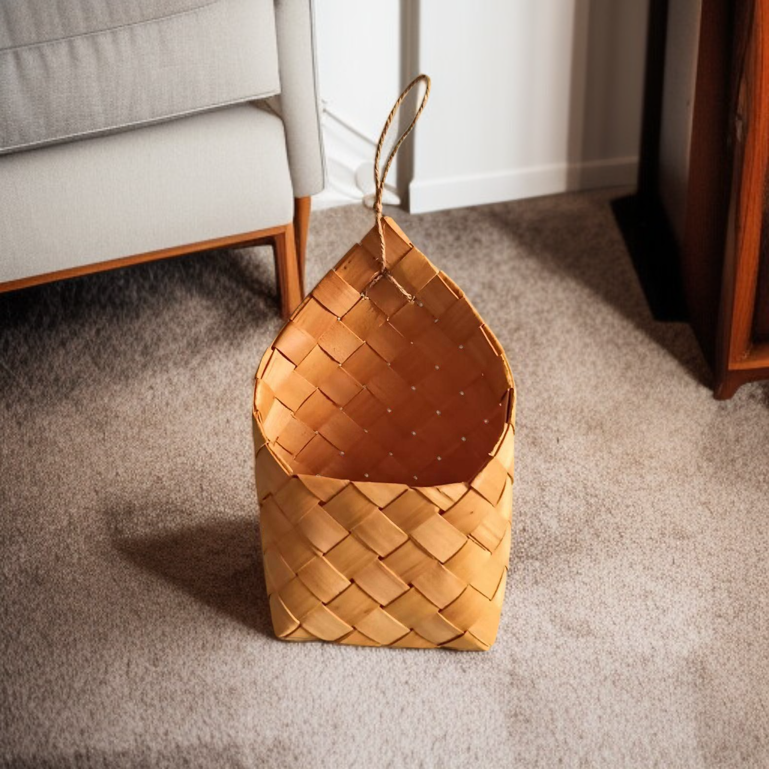 Wall Hanging Woven Basket