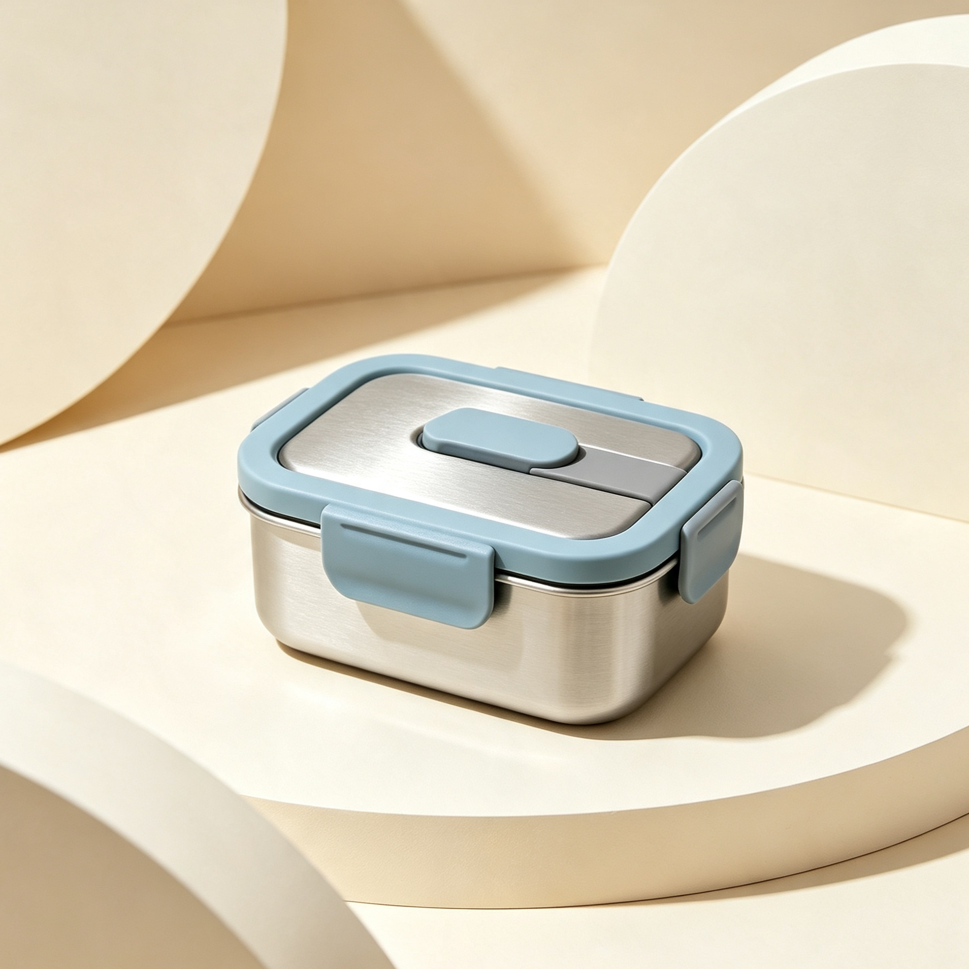 Stainless steel airtight lunch boxes (5 pieces)