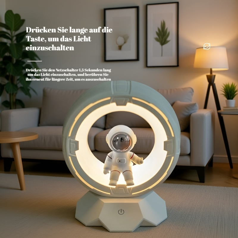 Kreatives Astronaut Nachtlicht Studentenwohnheim Dekoration Aufladbares Cartoon Atmosphäre Licht