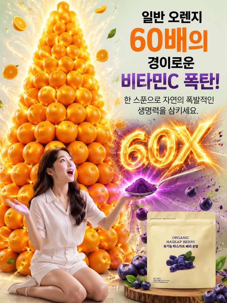 [세계 1위 항산화] 100% 유기농 베리 파우더