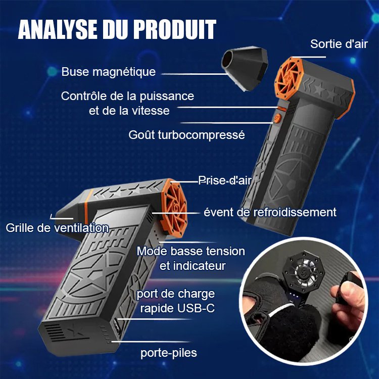 [5000w haute puissance] souffleuse à neige thermique