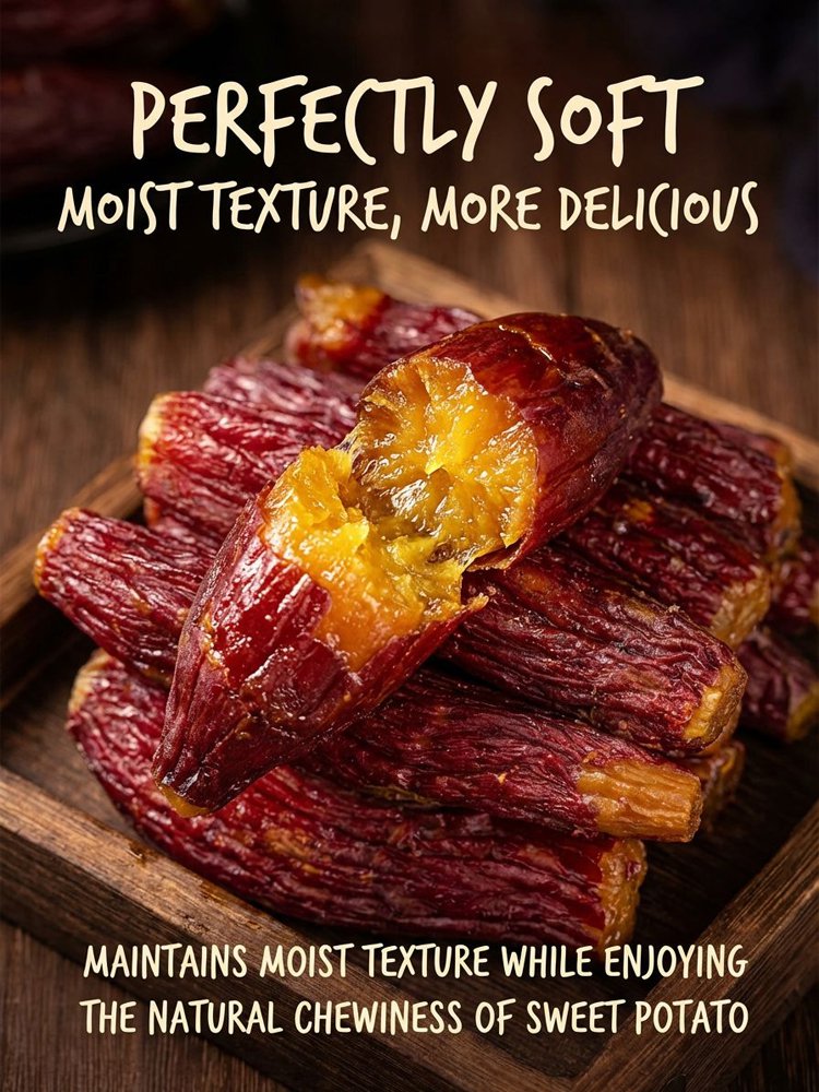 Low-fat, sugar-free dried sweet potatoes