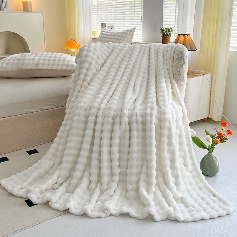 버블 플러시 담요