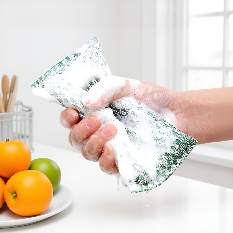 油がつきにくい両面スポンジクロス