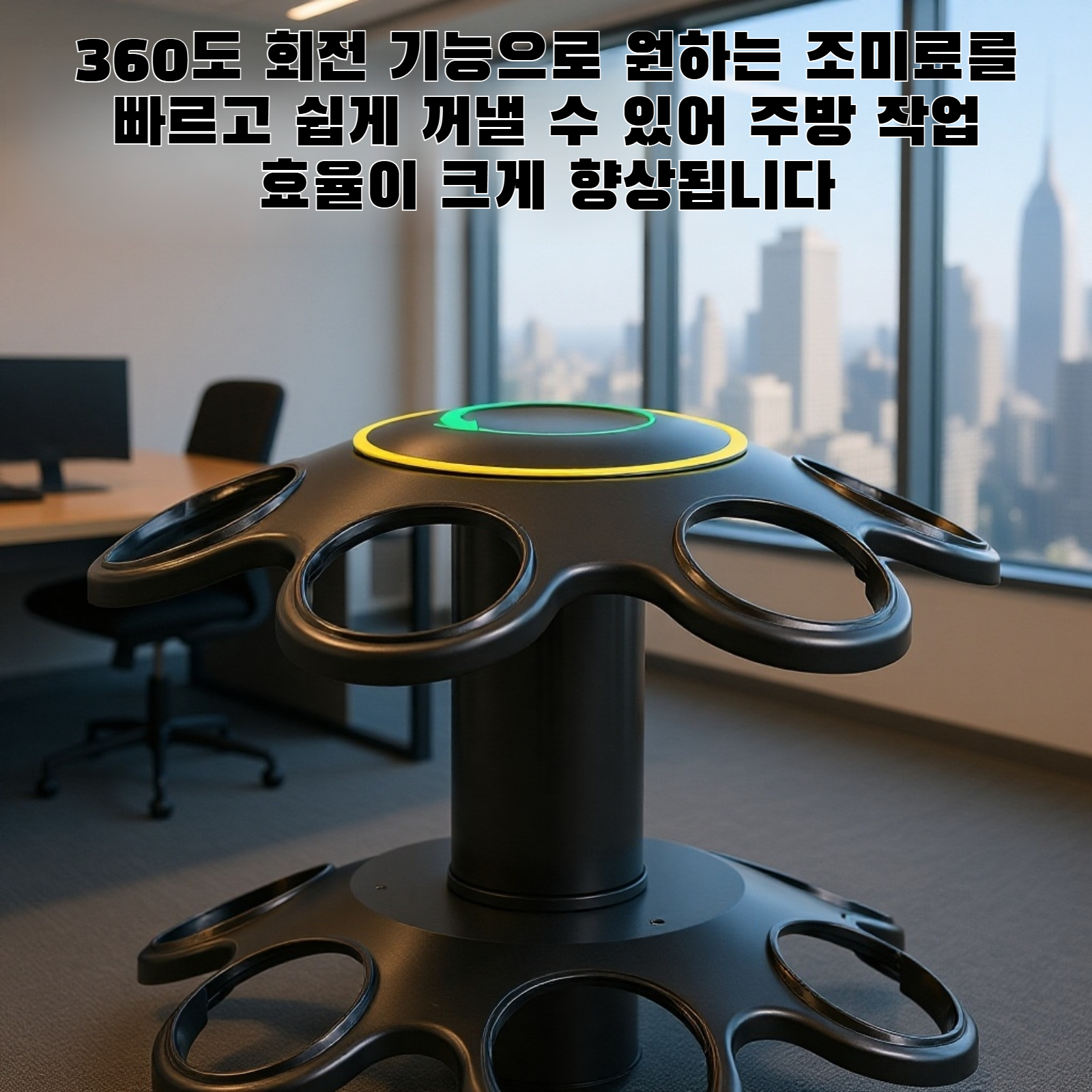 360도 회전 조미료 랙