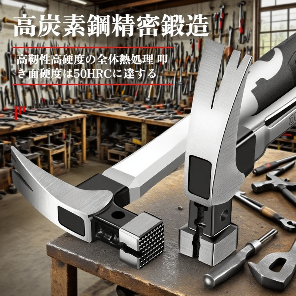 一体型特钢製羊角ハンマー・ステンレス製