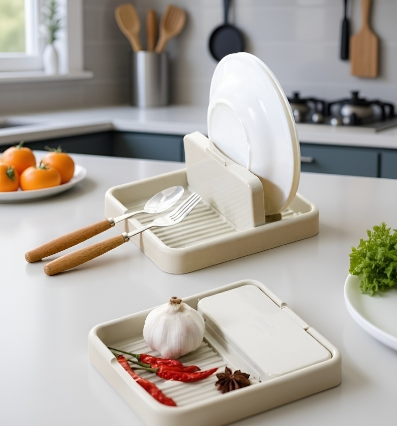 まな板と鍋蓋を同時に収納可能