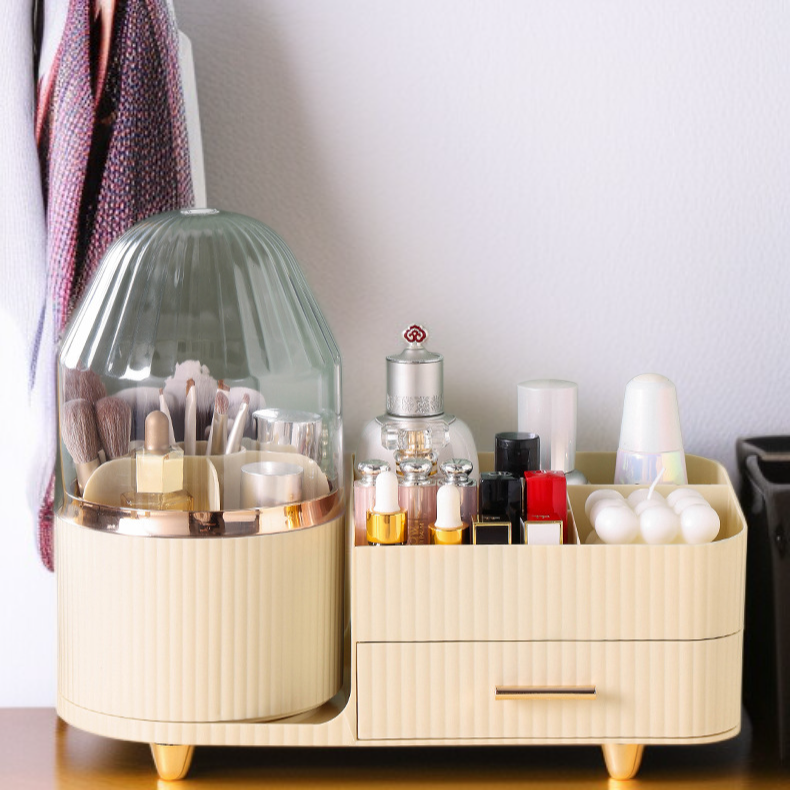 Boîte de rangement de bureau élégante pour cosmétiques