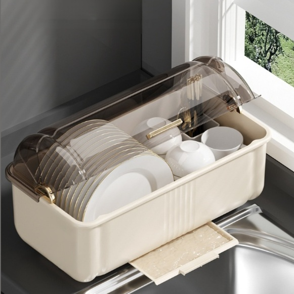 キッチン多機能食器収納ボックス