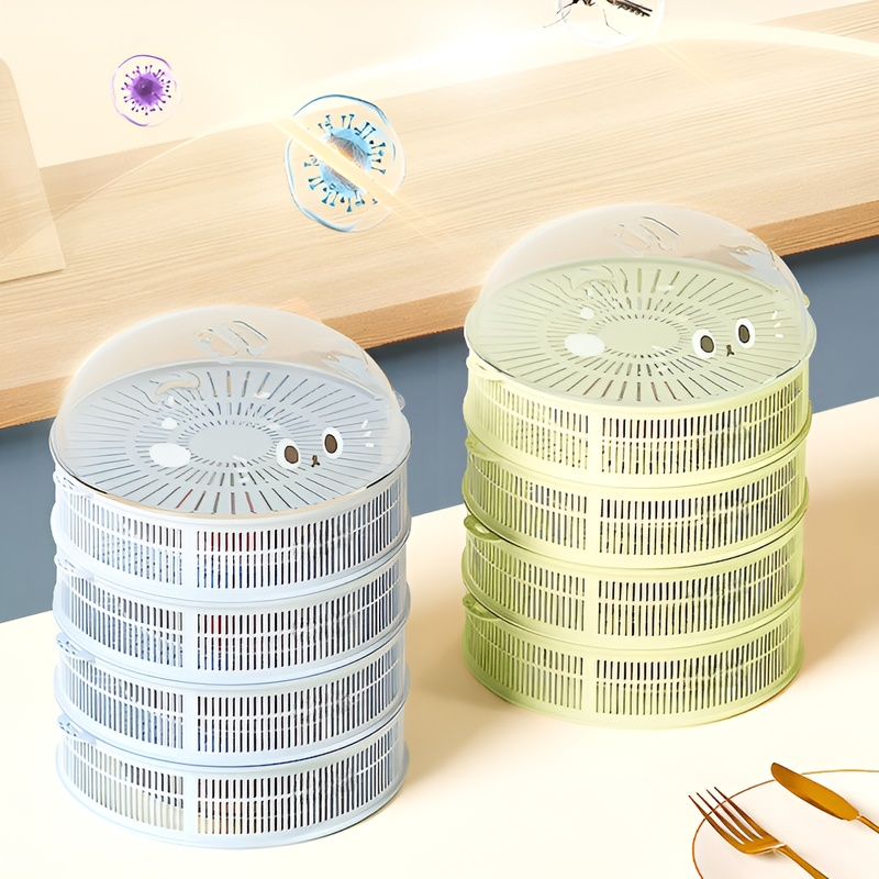 ฝาครอบผักอเนกประสงค์แบบวางซ้อนได้สำหรับแมว