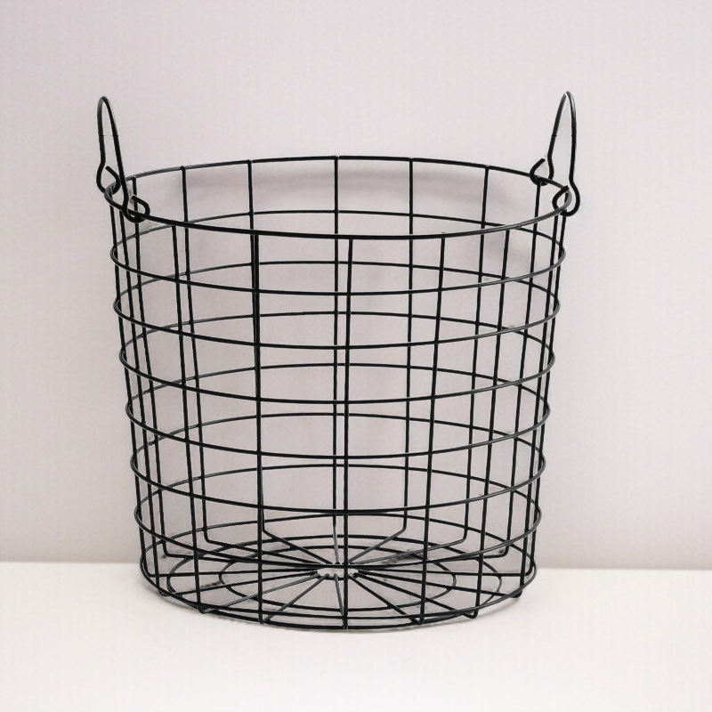 Vintage Metallkorb für Zeitungen, Magazine, Brot und Früchte – Multifunktionaler Aufbewahrungskorb