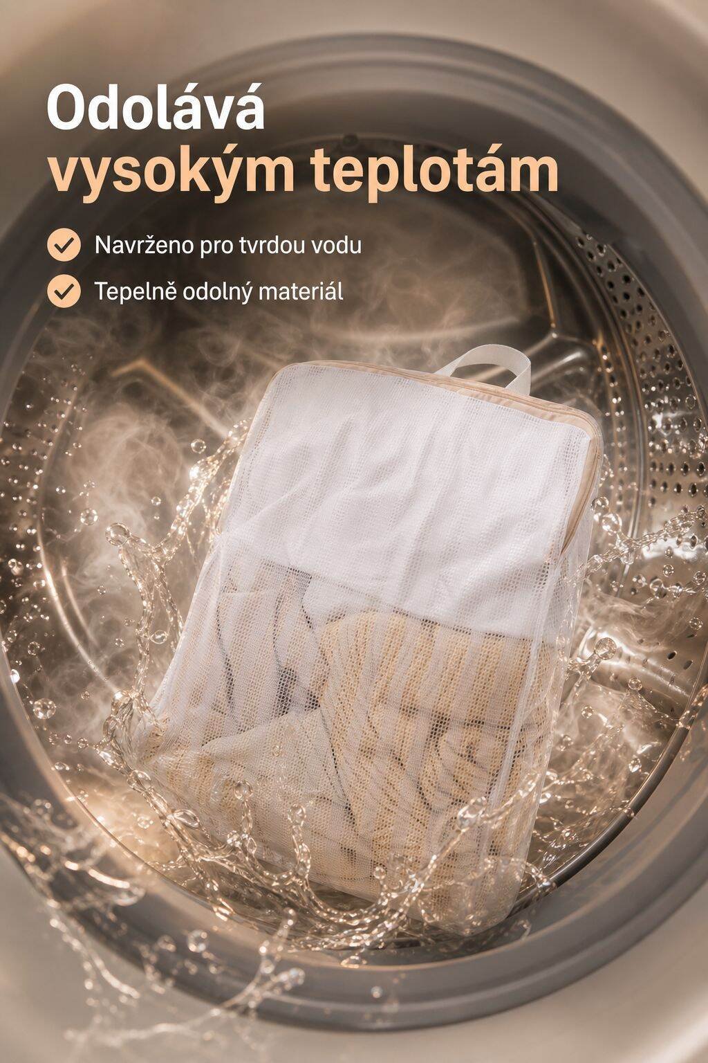Prací sáček proti deformaci v detailu