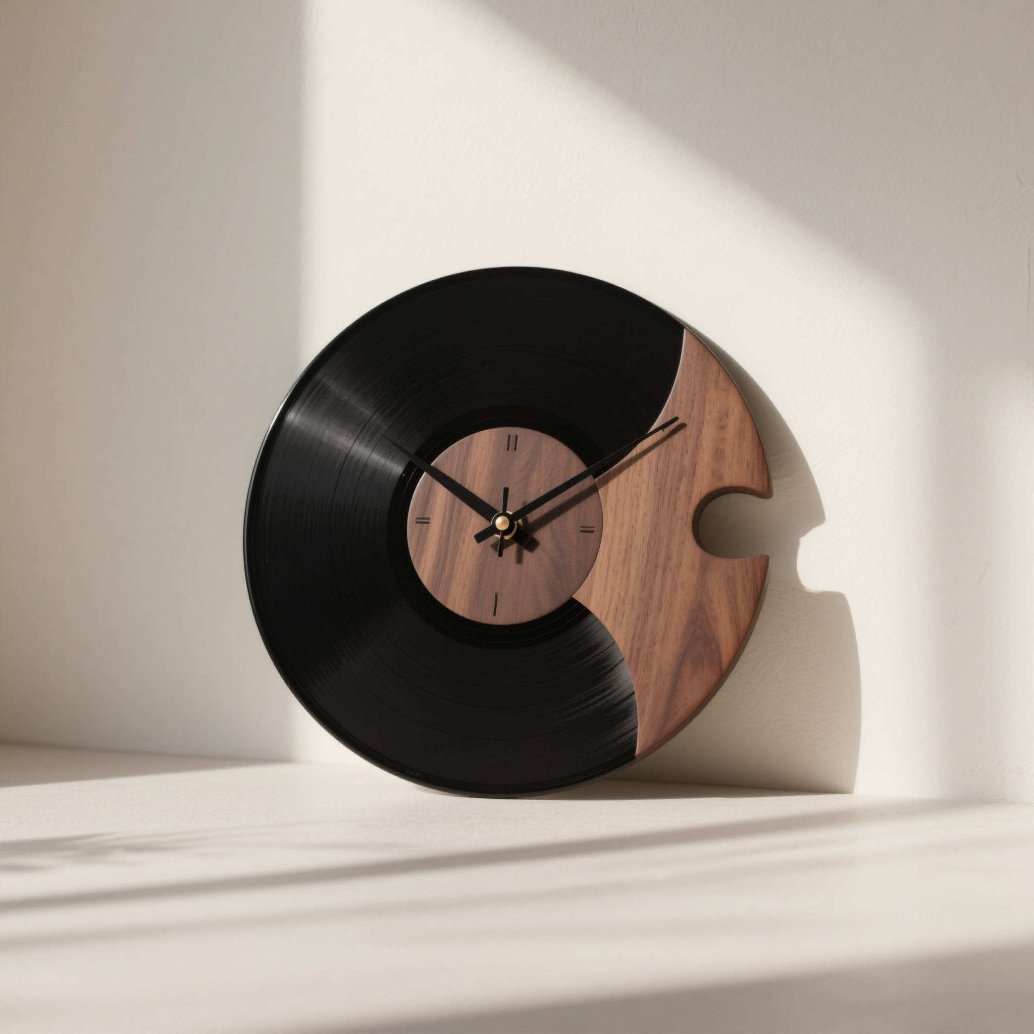 레트로 음반 벽시계