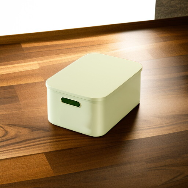 صندوق تخزين بلاستيك بغطاء محكم