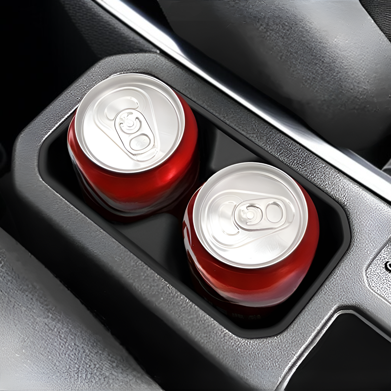 Caja de almacenamiento fácil de instalar en portavasos central