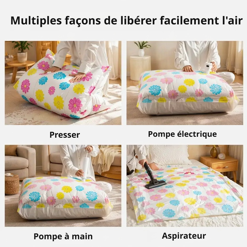 Sac de rangement sous vide à très grande capacité