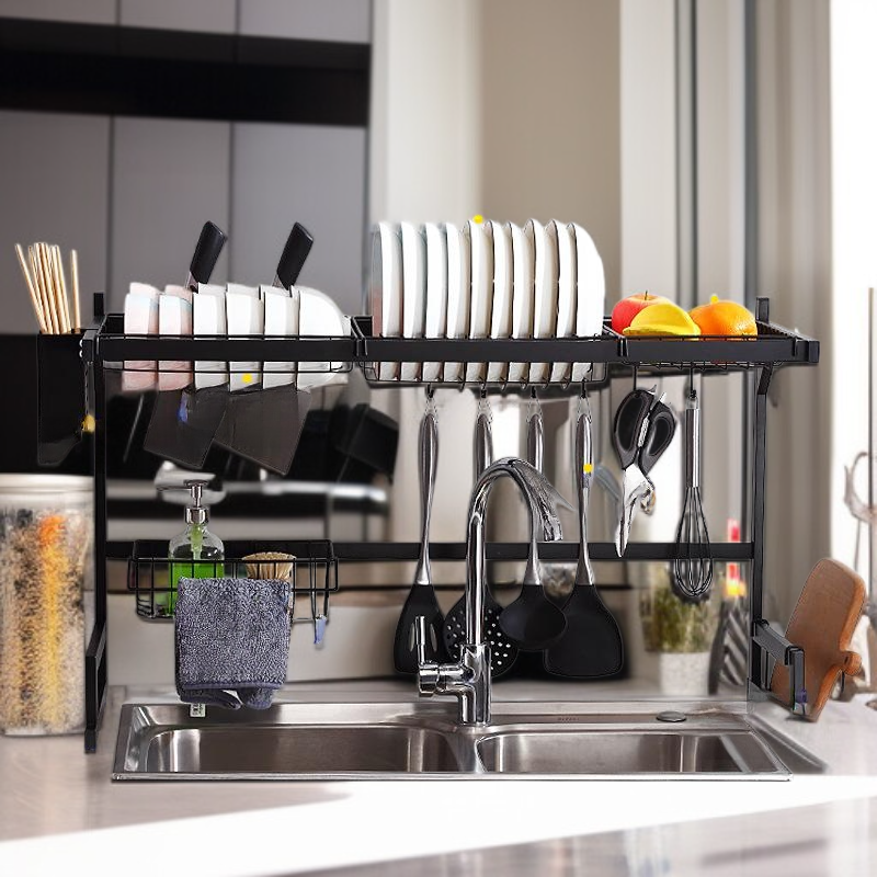 Multi-functional Kitchen Sink Storage Rack Bowl Dish Chopsticks Draining Rack