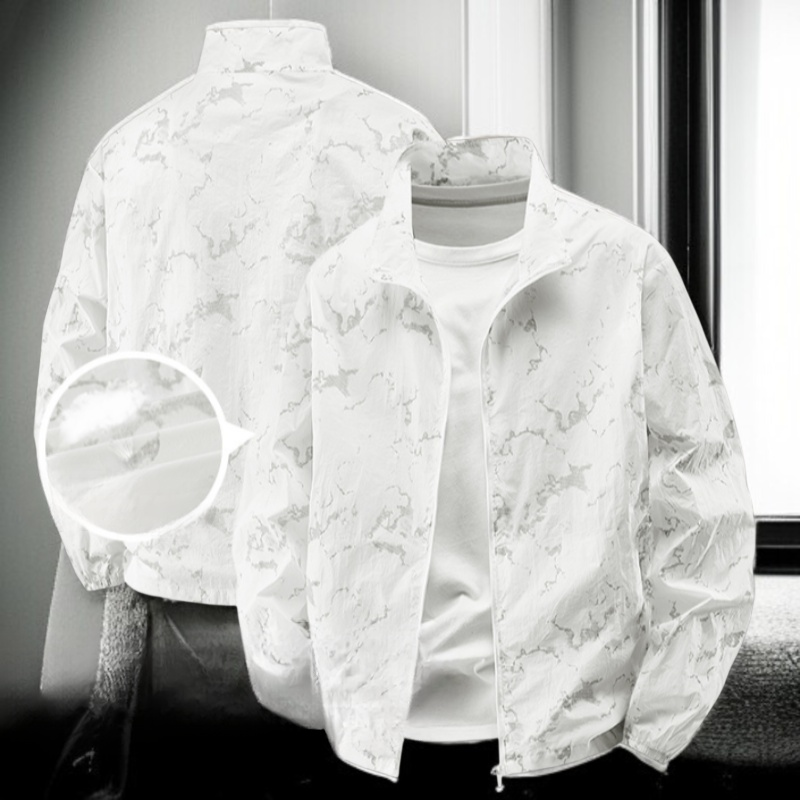 여름 가벼운 남자 자외선 차단 아이스 재킷 얇은 재킷 상의 아이스 래쉬가드 얇은 낚시복