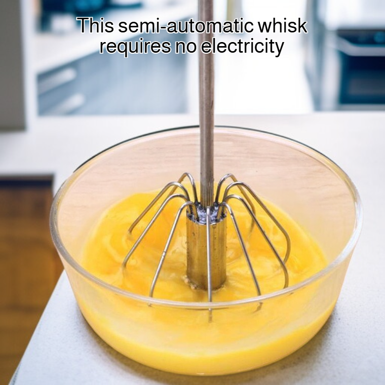 Semi-Automatic Egg Beater Manual Mixer Kitchen Baking Tool