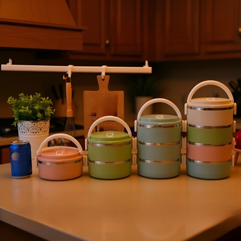 多層ステンレス製ランチボックス