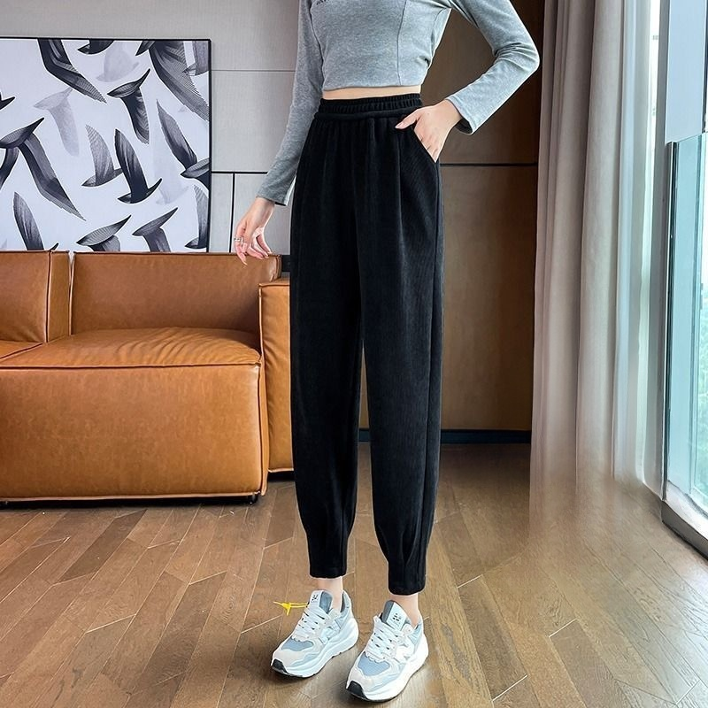 ハーレンパンツ レディース カブルース 薄手 ドローストリング カジュアルパンツ