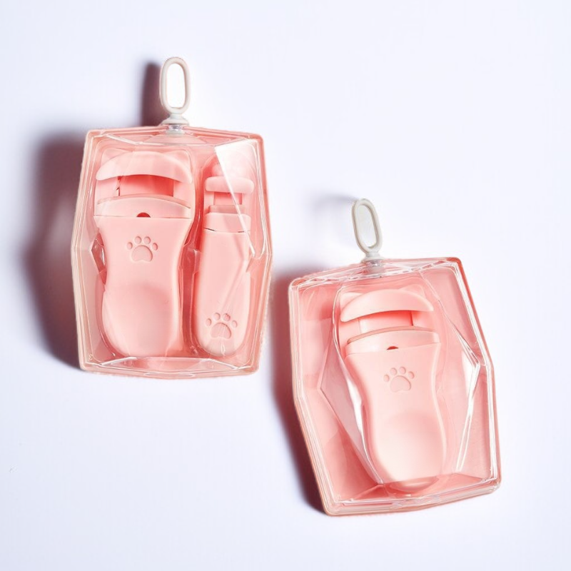 휴대용 고양이 발 모양 속눈썹 고데기