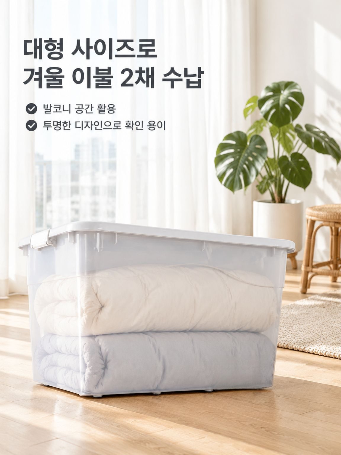 다기능 정리함 의류 수납박스
