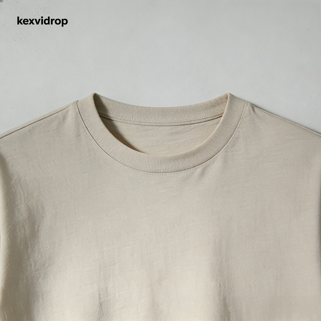 肌に優しいコットン素材の半袖Tシャツ