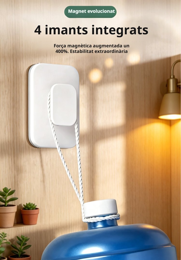 Detall del netejavidres magnètic JN en acció sobre una finestra