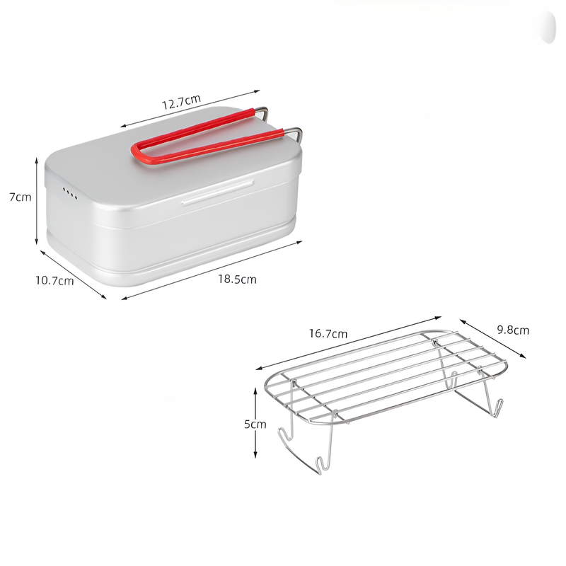 캠핑용 다기능 알루미늄 도시락통
