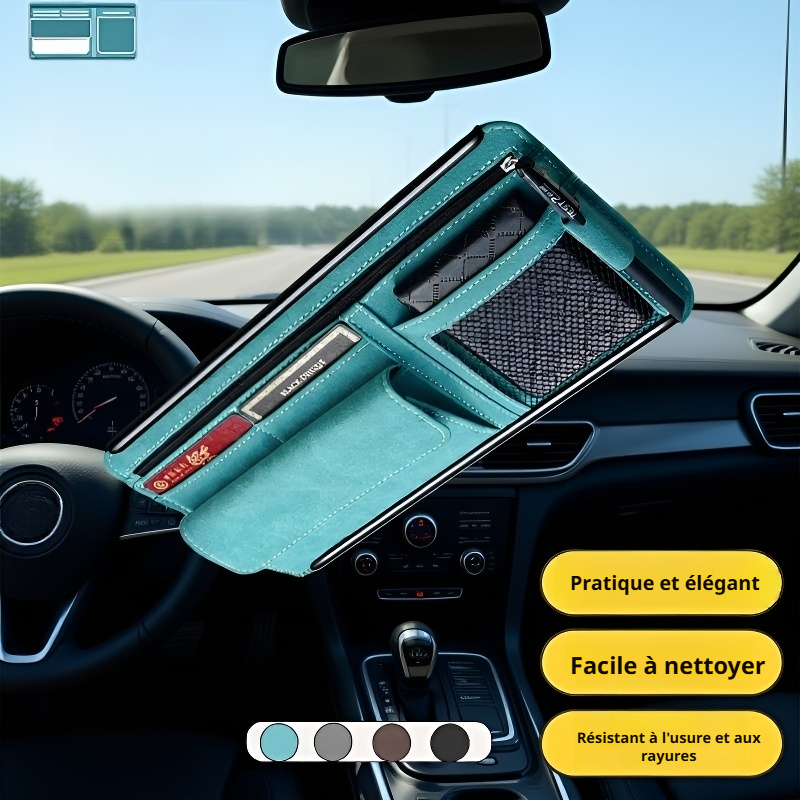 Porte-lunettes de voiture multifonction, support universel pour cartes et documents