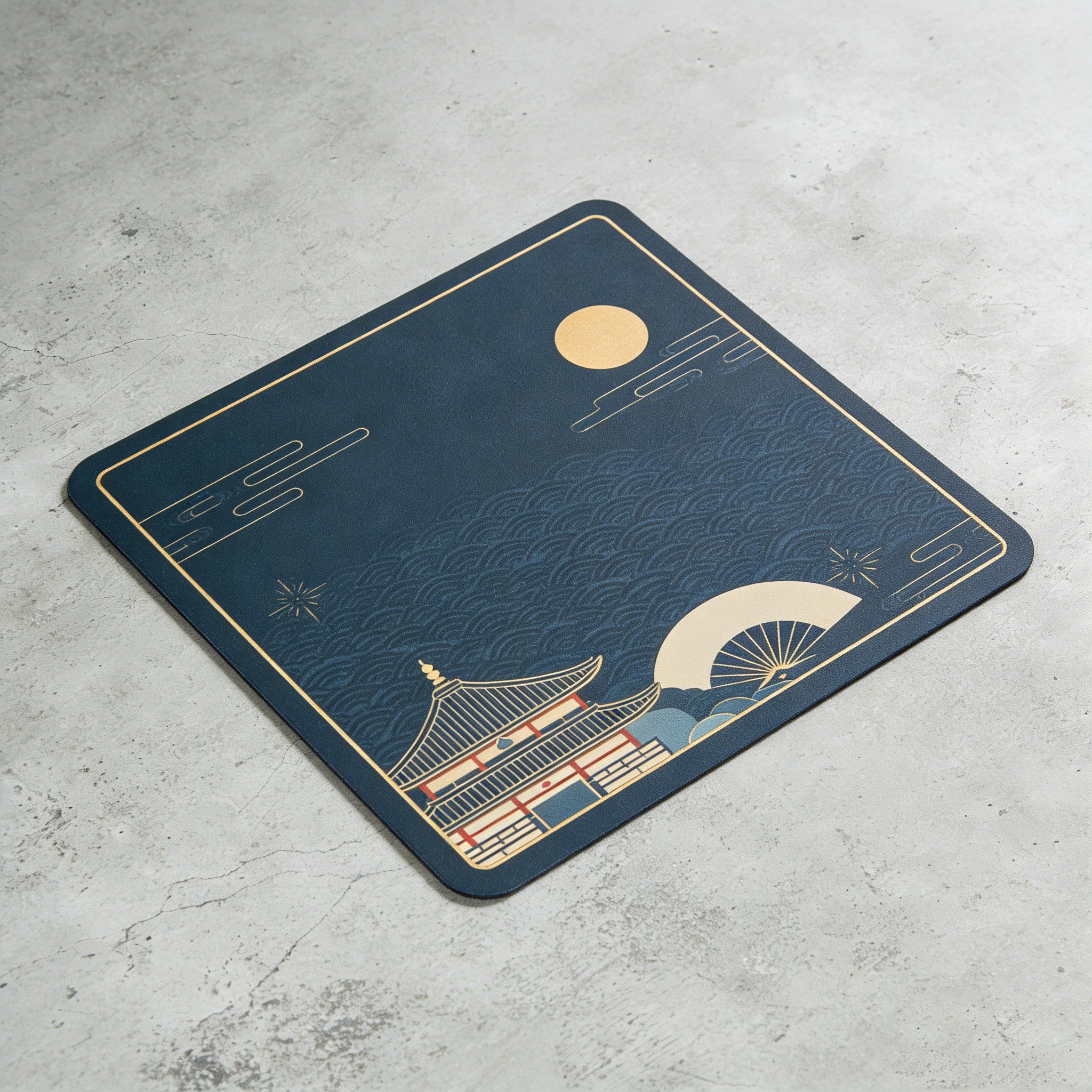 滑り止め付きデスクマット3点セットの全体画像