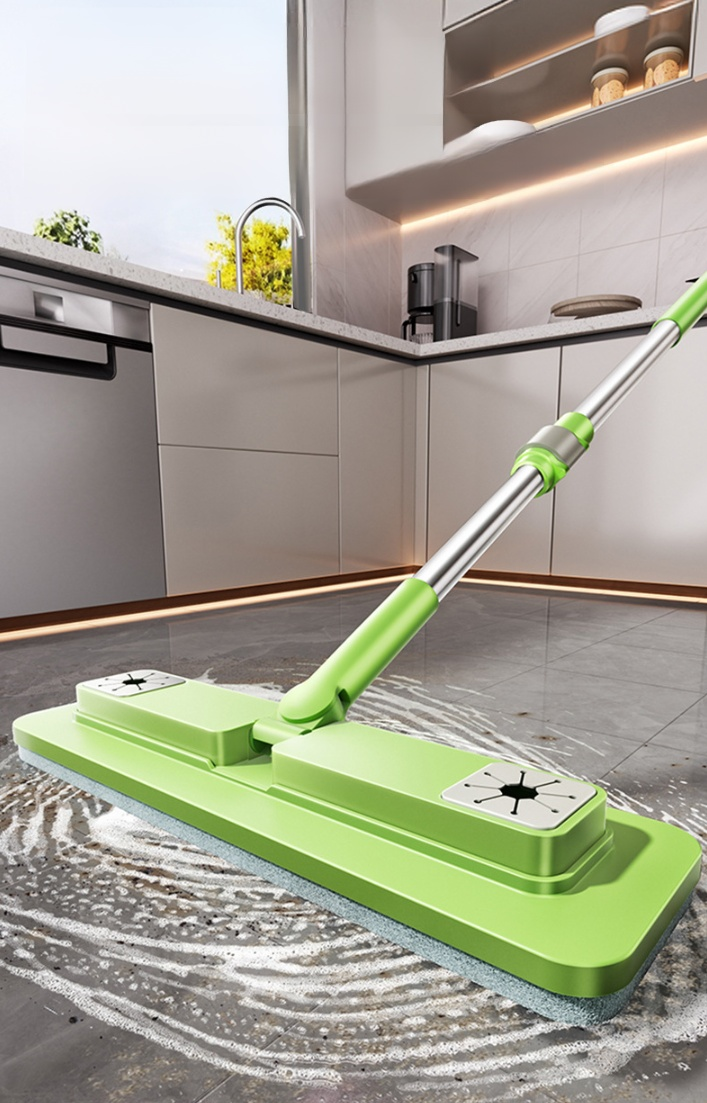 Easy-to-use Small Mop with Disposable Cloth for Quick Cleaning