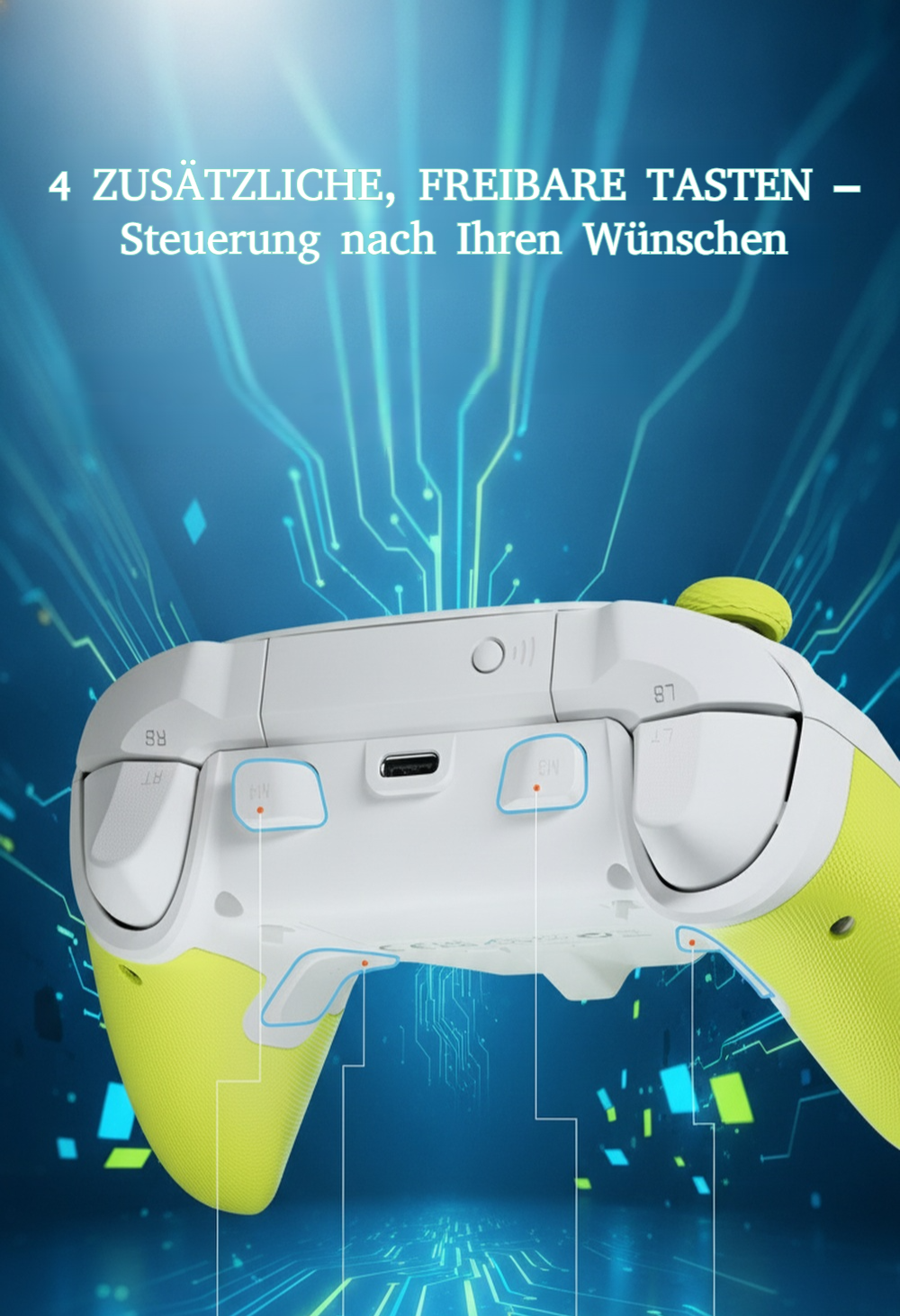 Kompatibler Gamecontroller für PC und Konsole