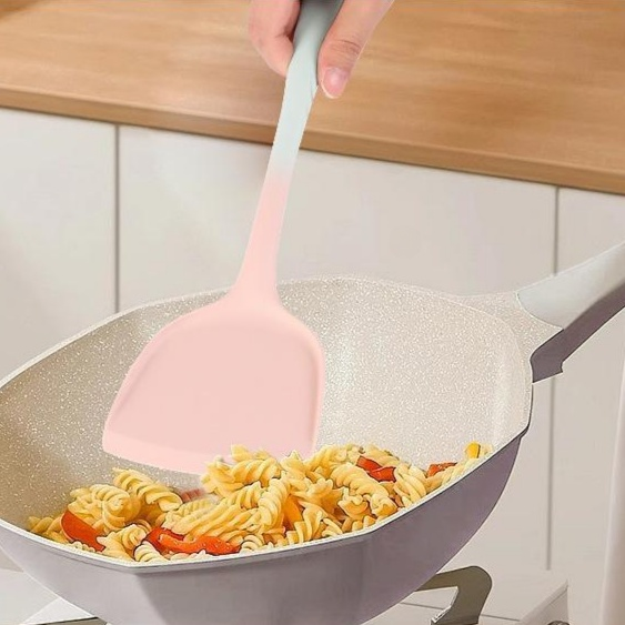 신형 가정용 실리콘 통합 주걱&스푼 경량 키친툴 5종 세트 - 논스틱 프라이팬 요리 주걱