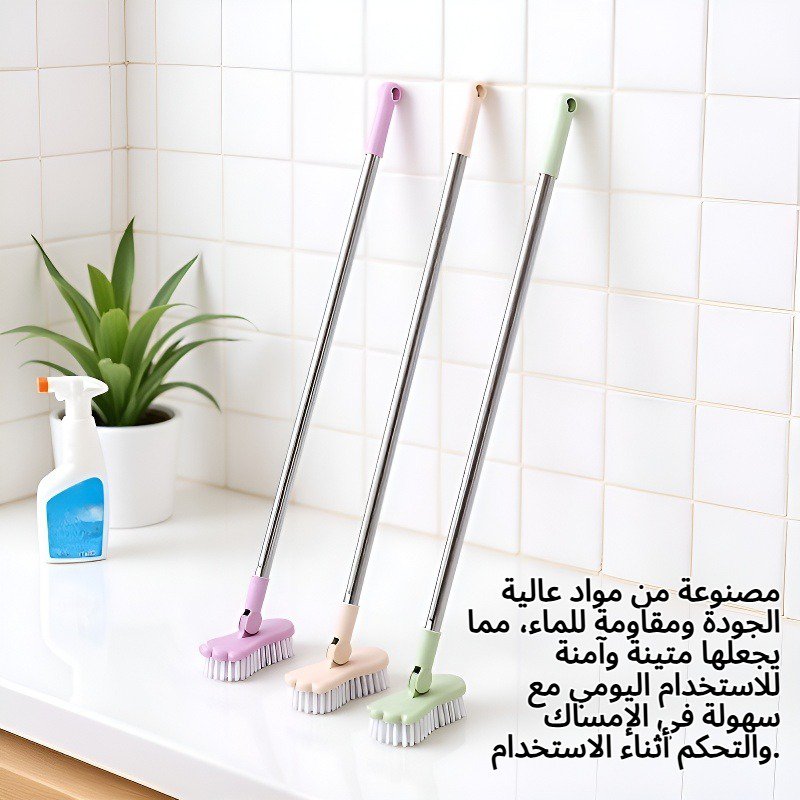 فرشاة حمام طويلة المقبض لتقشير الجسم