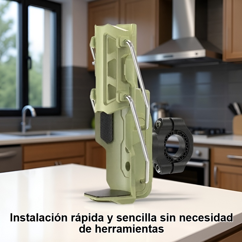 Detalle del material resistente del soporte para tazas