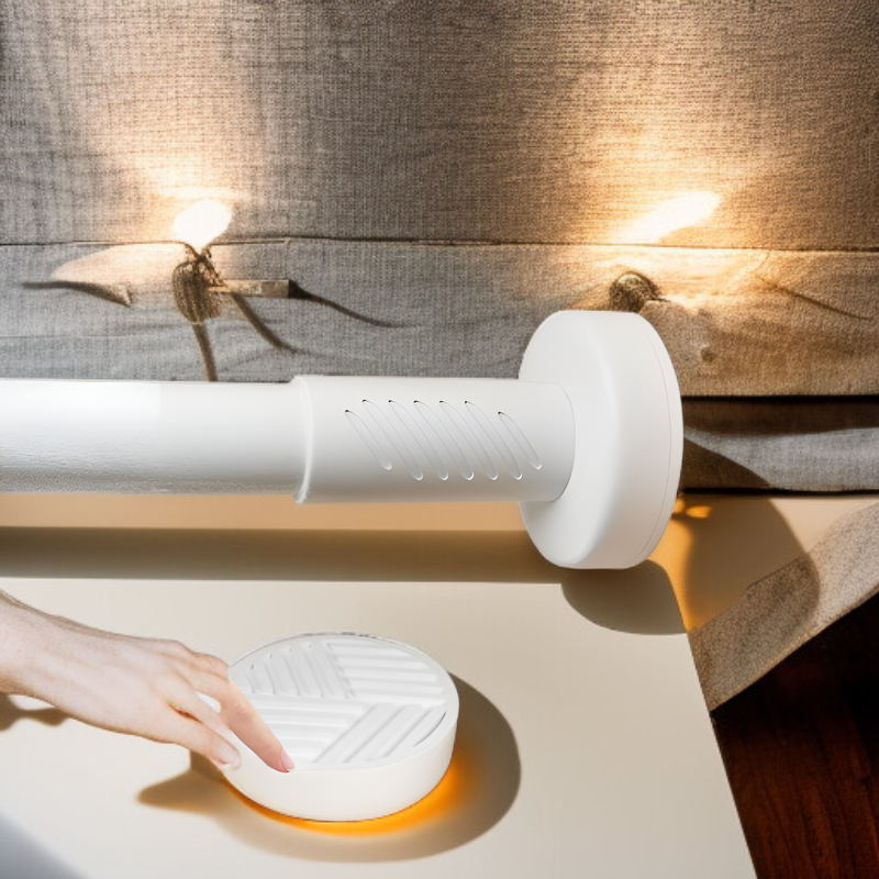 突っ張り棒カーテン設置例