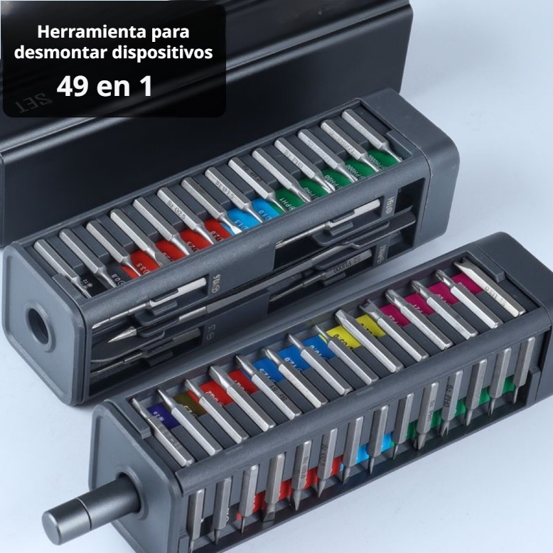 Juego de destornilladores multifuncional portátil y eficiente