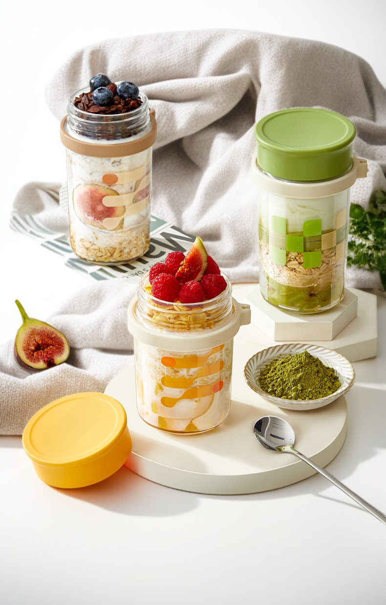 Vaso práctico para llevar cereal y yogur a cualquier lugar