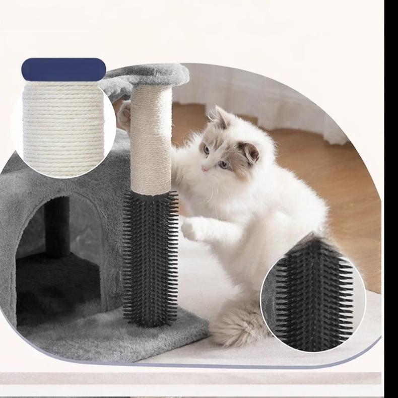 Cat climbing shelf for cats Sisal design scratching pillar jumping platform litter dumping cat tree