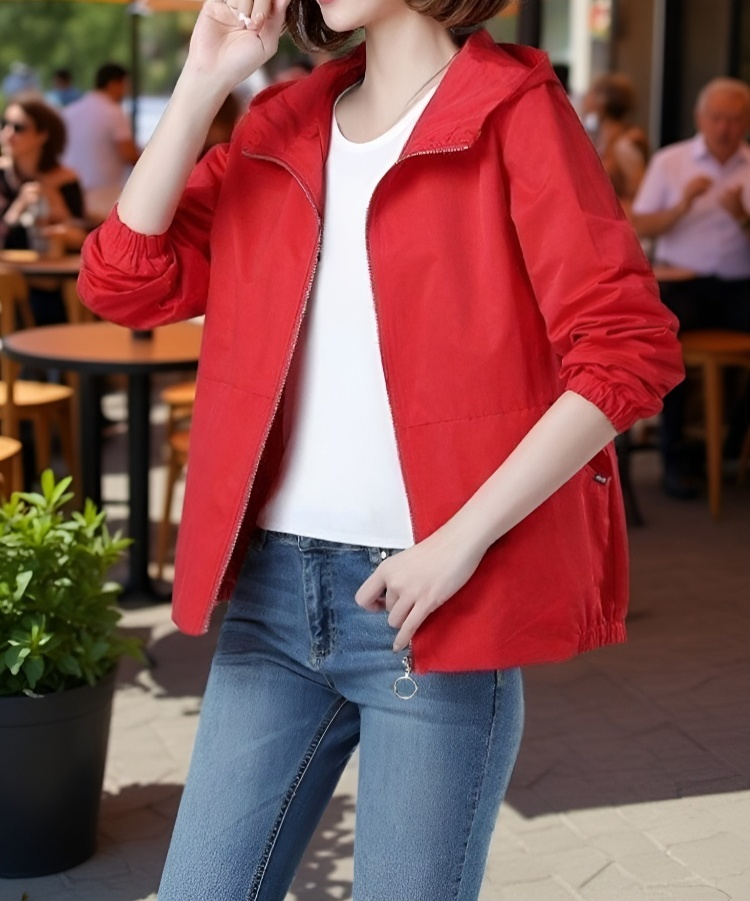 スタイリッシュな春秋ジャケットフロントビュー