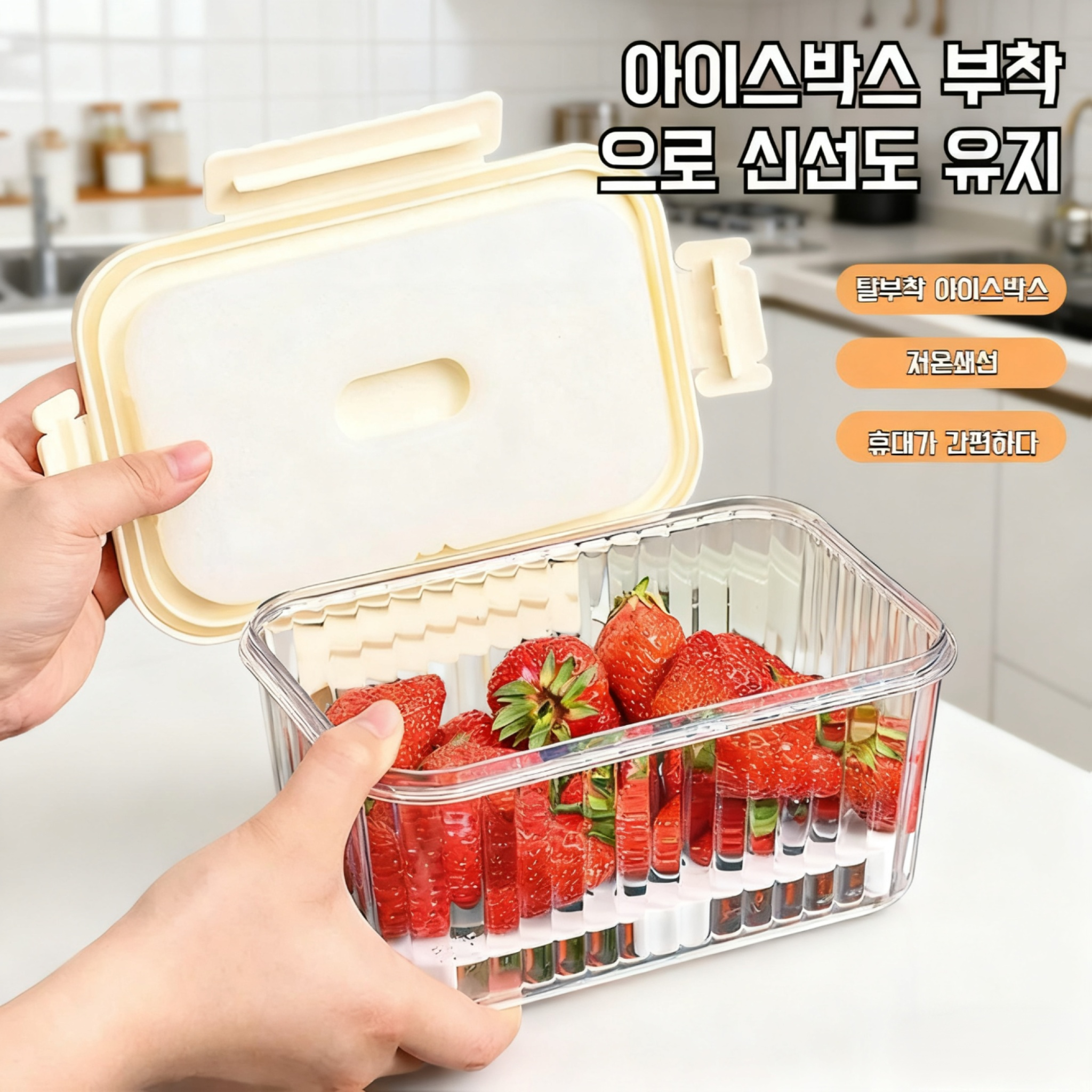 도시락통 겉 아이스 냉장보관 소형