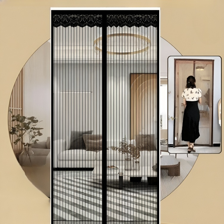 실내 자석 흡인 블라인드 모기 방지 금강망 자석 자석 흡인 펀치 프리 커튼 암호화 블라인드